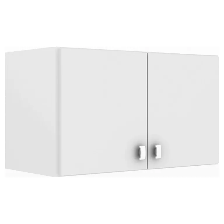 Repisa armario con puertas para pared blanco 45 x 63 x 31cm
