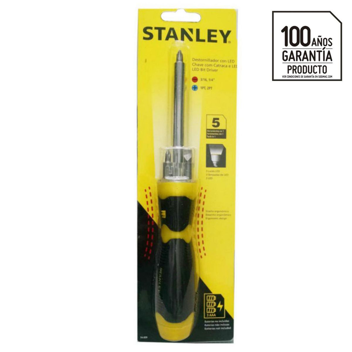 STANLEY - Set de 5 piezas para atornillar