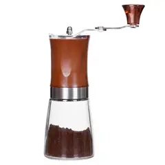 JUST HOME COLLECTION - Molinillo de café vidrio 160 ml rojo