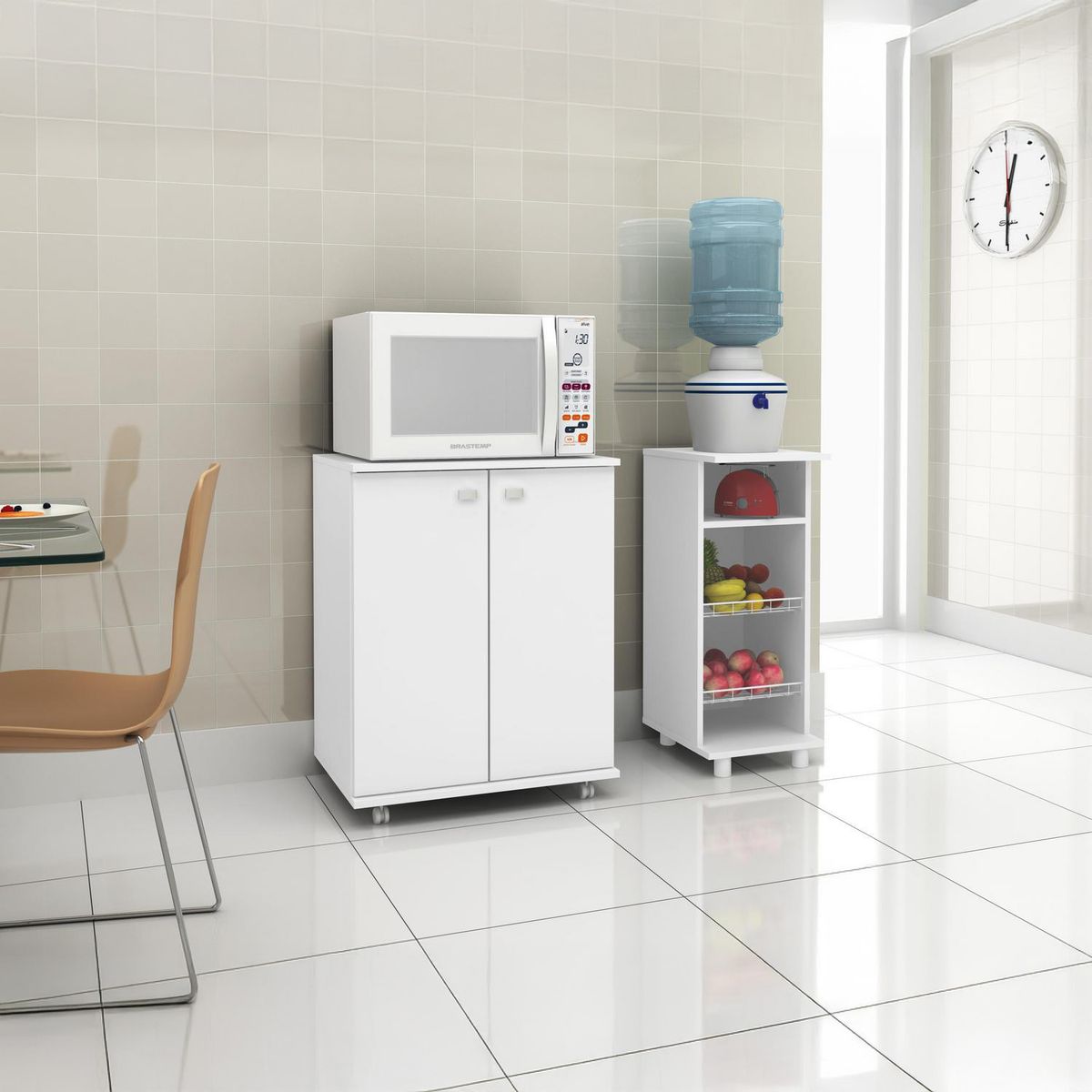 TECNOMOBILI - Frutero blanco 76,5 X 31,5 X 38,5 cm espesor 15mm