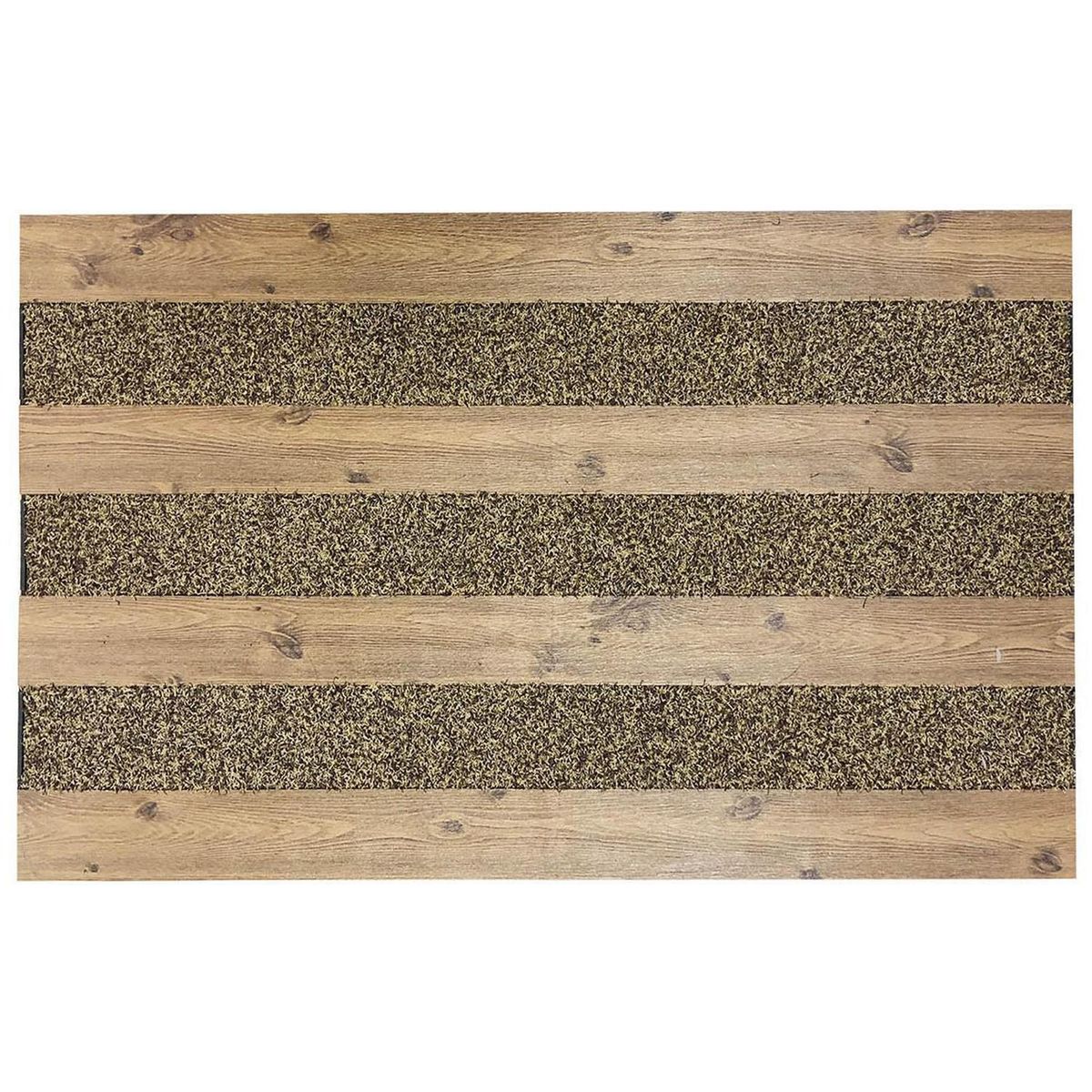 DIB - Limpiapiés rubber wood 46x76 cm café