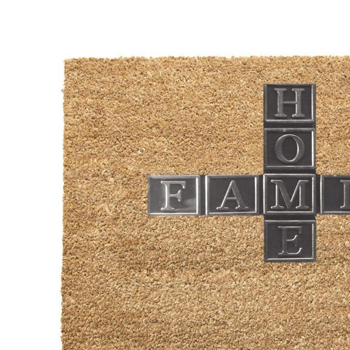 DIB - Limpiapiés Coco 45x75 cm Polipropileno Natural/negro