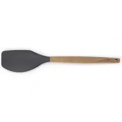 JUST HOME COLLECTION - Espatula silicona gris mango madera