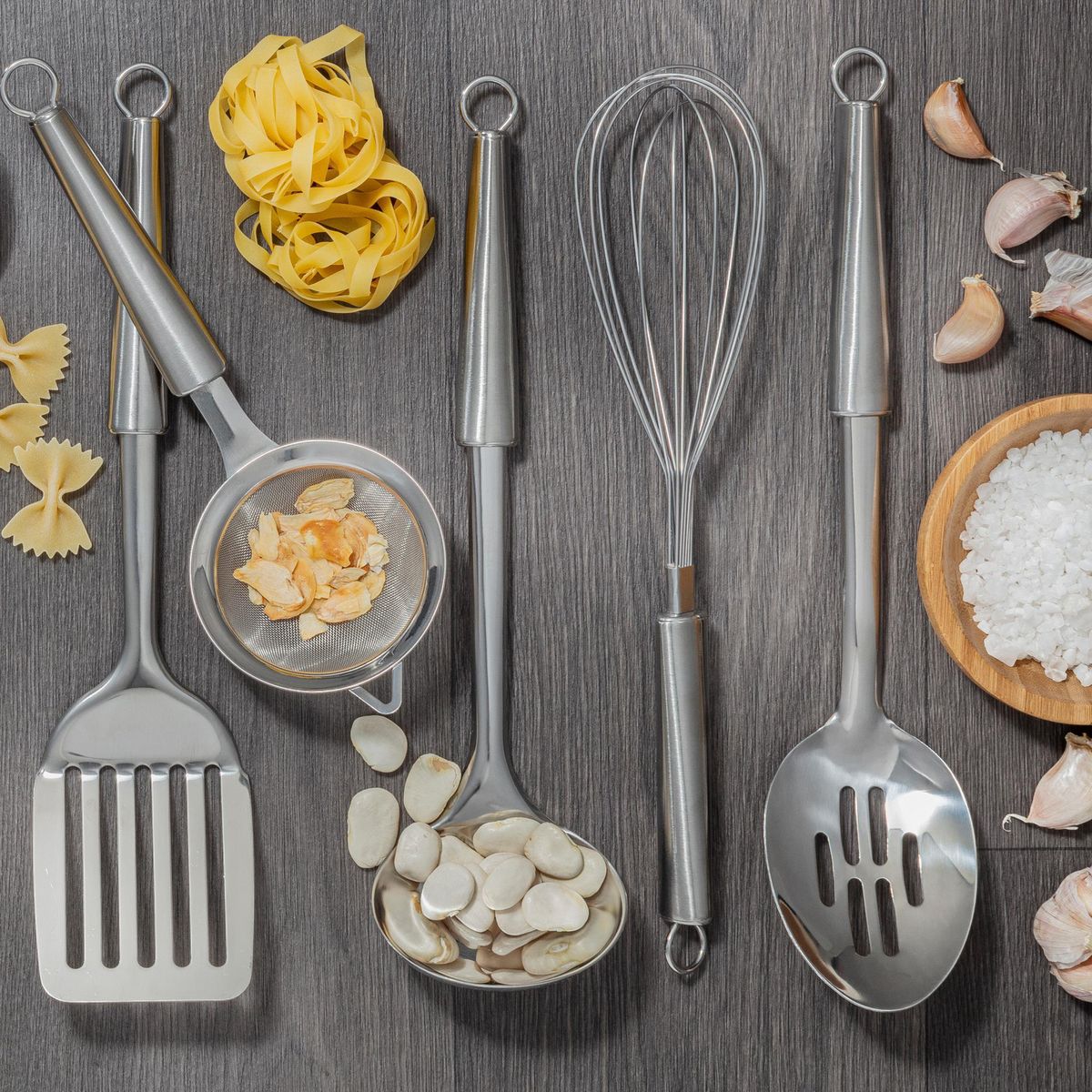 JUST HOME COLLECTION - Batidor Manual Inoxidable Just Home Collection 32 Cm Plateado