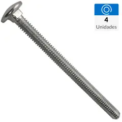 FIXSER - Perno coche 1/4" x 3 1/2" 4 unidades