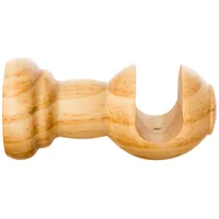 Set De Soportes Para Barra De Cortina 19 Mm 2 Unidades Chocolate