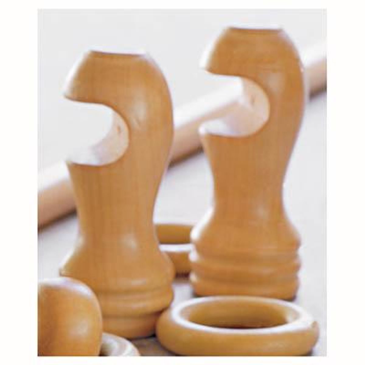 JUST HOME COLLECTION - Set de soportes para barra de cortina 19 mm 2 unidades chocolate