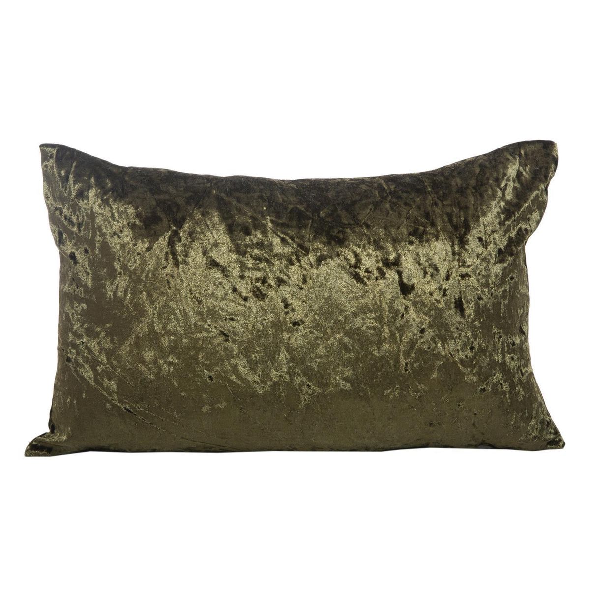 CASA GITANA - Cojín de terciopelo verde oliva 30x50 cm
