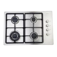 Encimera Gas Licuado 4 Platos Acero Design 4T GLTX 65 BUT