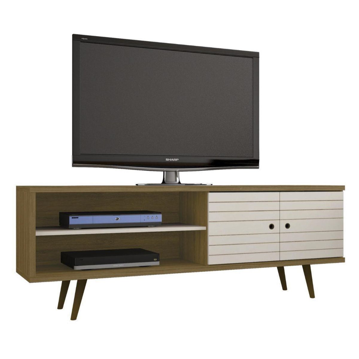 HOGA - Rack tv 70" onix canela 65x160x39 cm