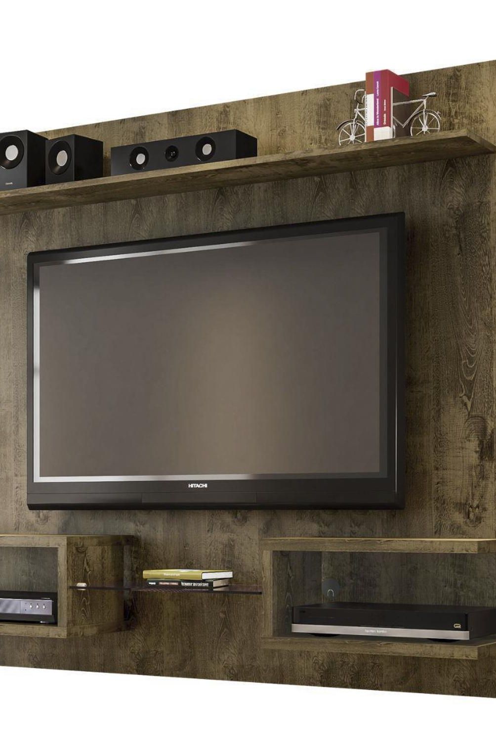 HOGA - Rack tv 55" rústico 136x164x30 cm