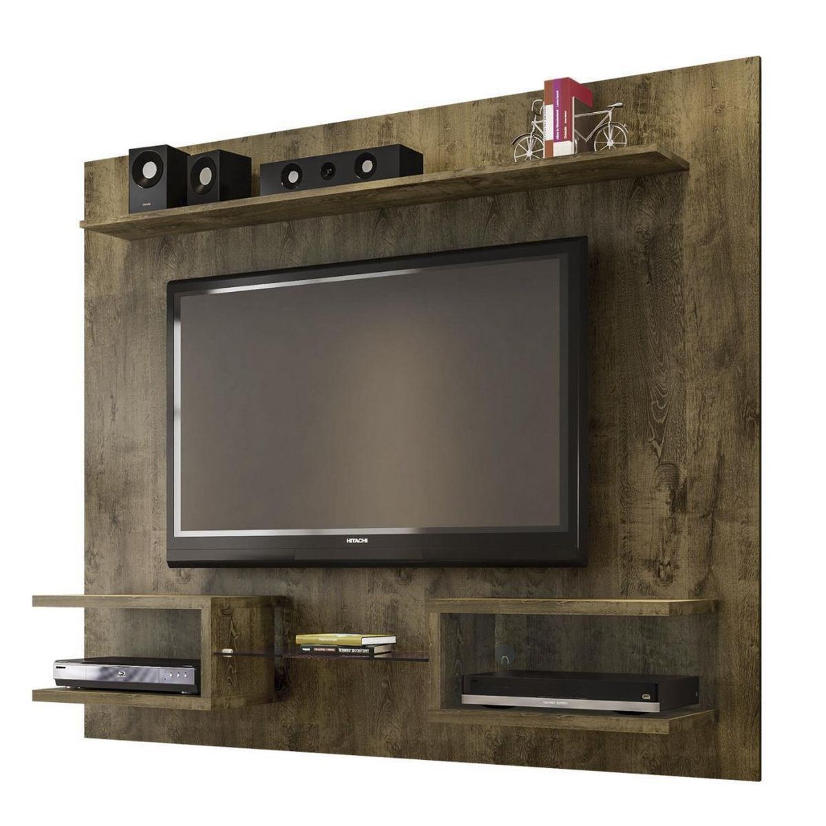 HOGA - Rack tv 55" rústico 136x164x30 cm