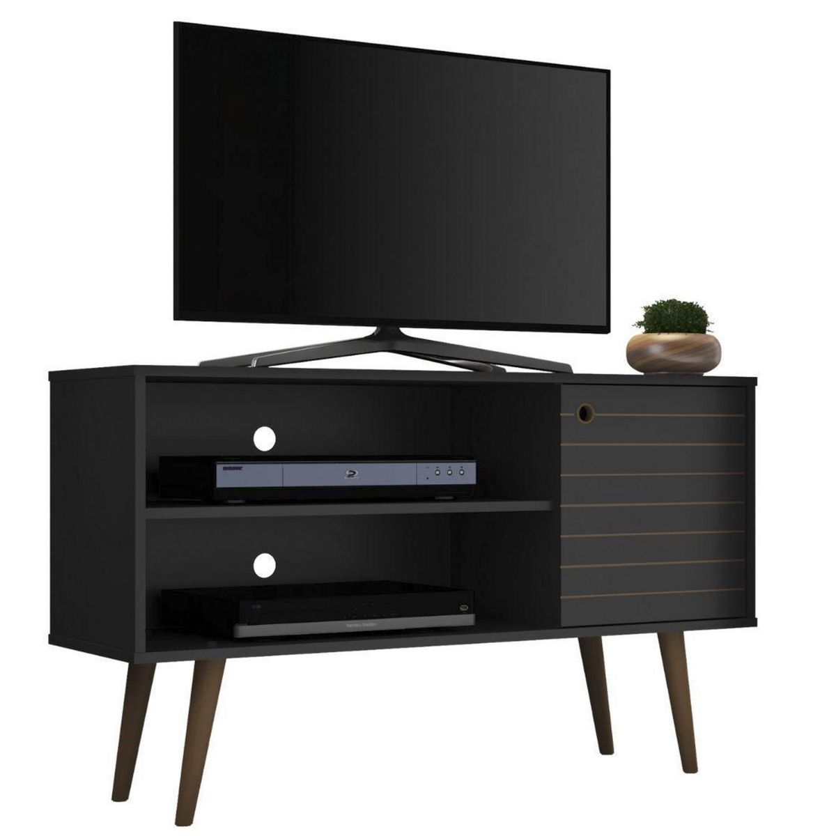 HOGA - Rack tv 42" jade negro 66x108x36 cm