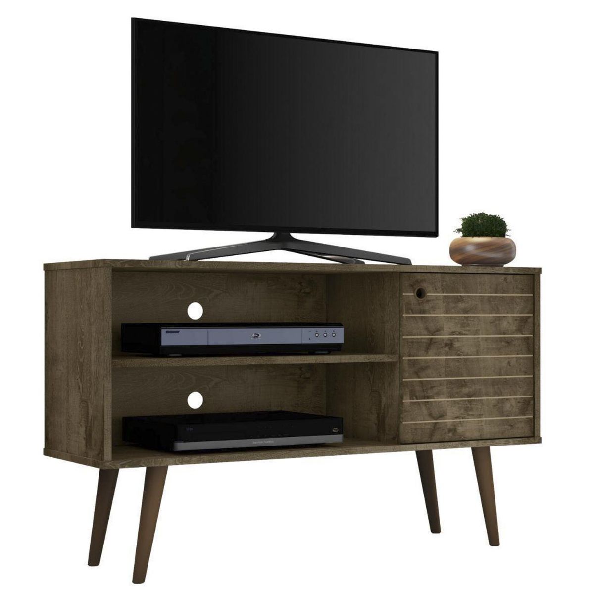 HOGA - Rack tv 42" jade rústico 66x108x36 cm