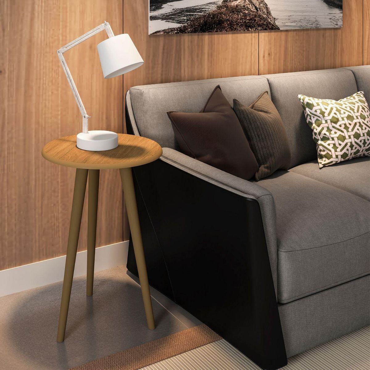 HOGA - Mesa lateral canela 63x44x44 cm