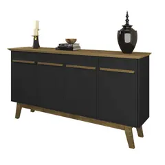 HOGA - Buffet bar opala negro 84x160x38 cm.