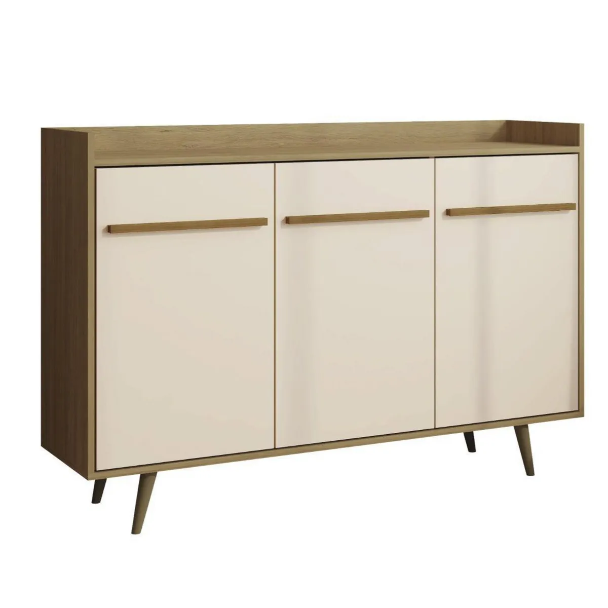 HOGA - Buffet bar canela blanco invierno 97x135x37 cm