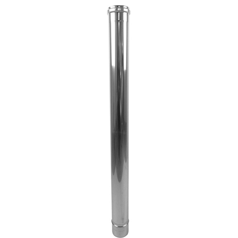 Cañón Inoxidable 80 Mm Diámetro 1 Metro Estufa Calefacción