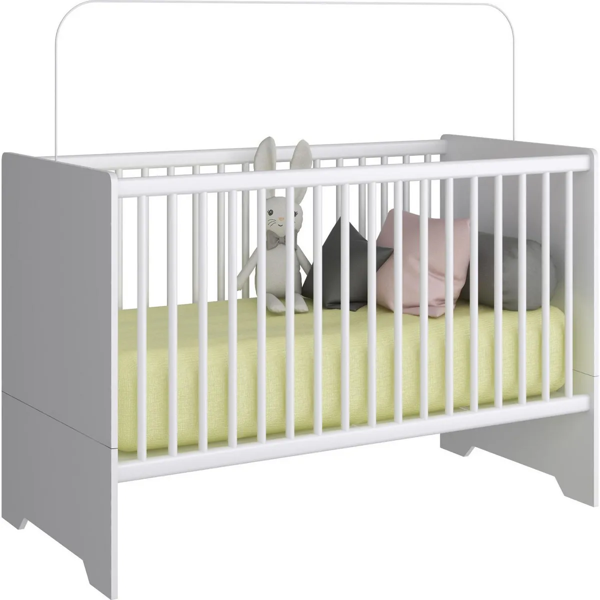 KIDSCOOL - Cuna 3en1 135x90x68 cm blanca