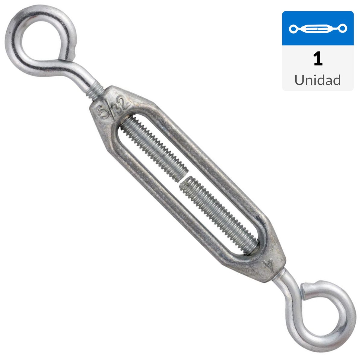 FIXSER - Tensor ojo-ojo 5/32" acero gris