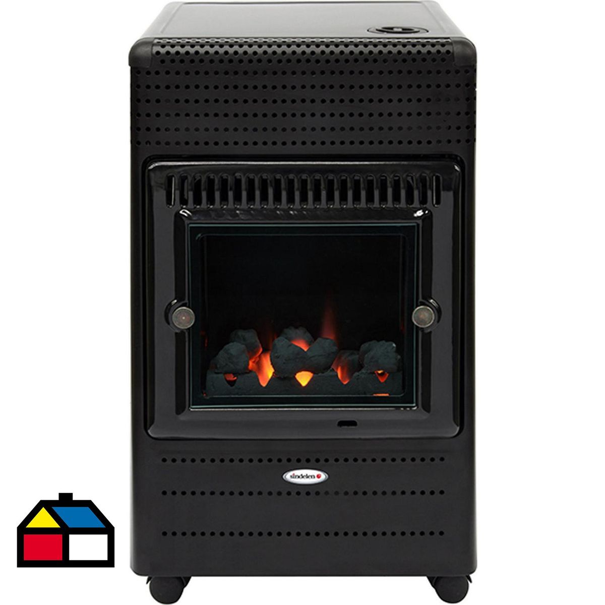 SINDELEN - Estufa a Gas 15 Kg Gas Negra