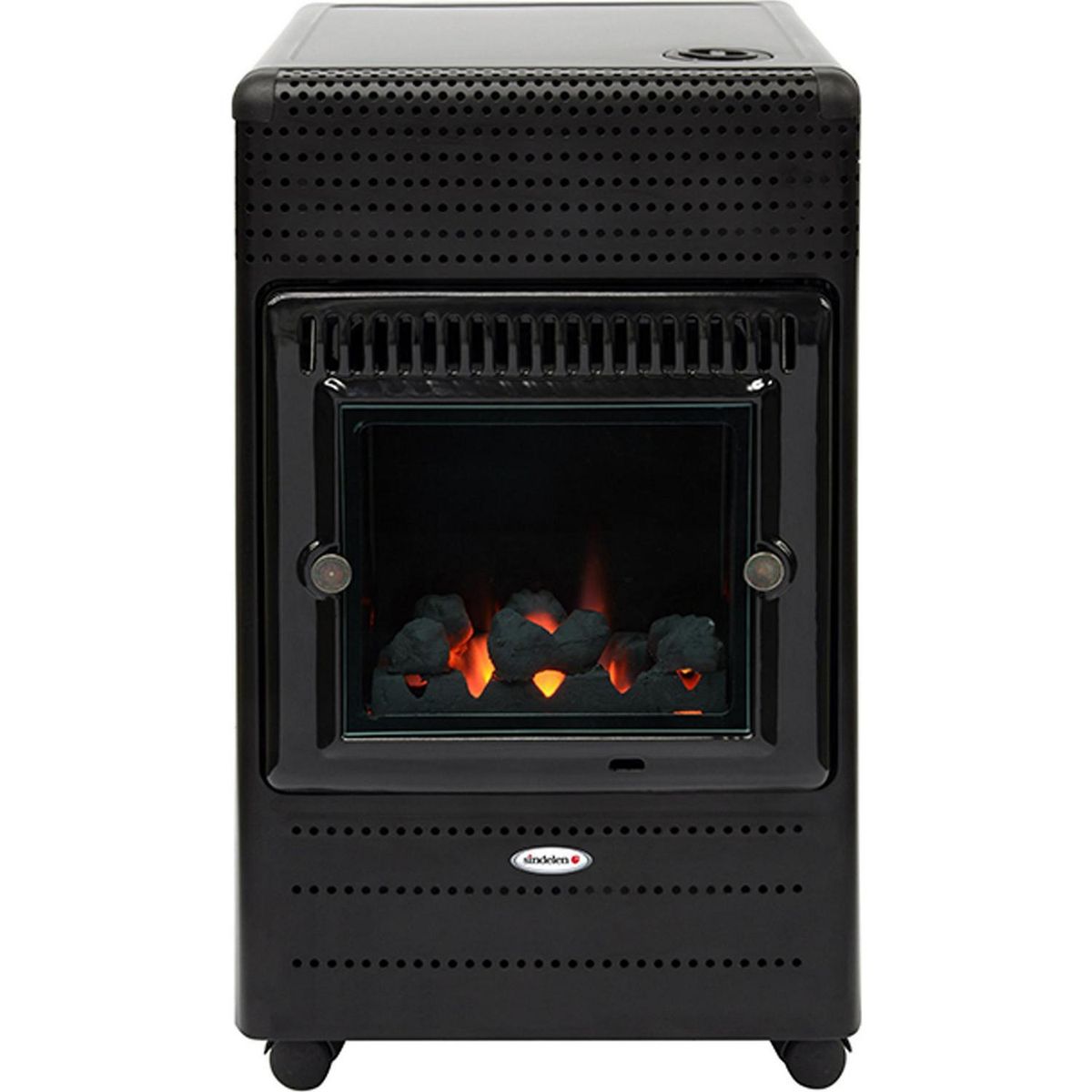 SINDELEN - Estufa a Gas 15 Kg Gas Negra