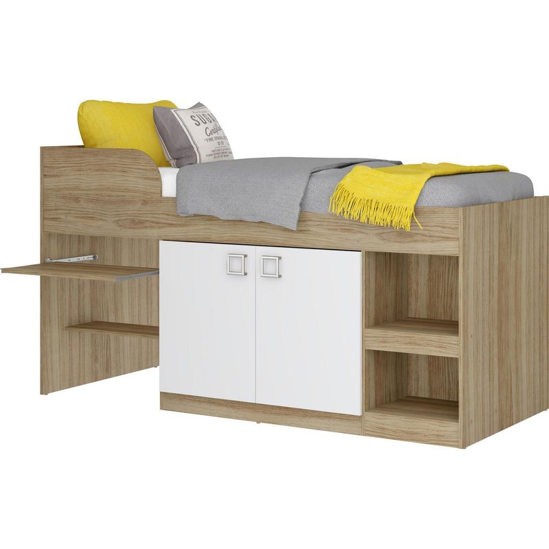 KIDSCOOL - Cama multifuncional 193x105x84 cm beige