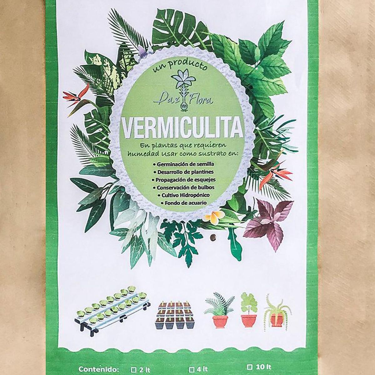 PAZ Y FLORA - Vermiculita 10 l