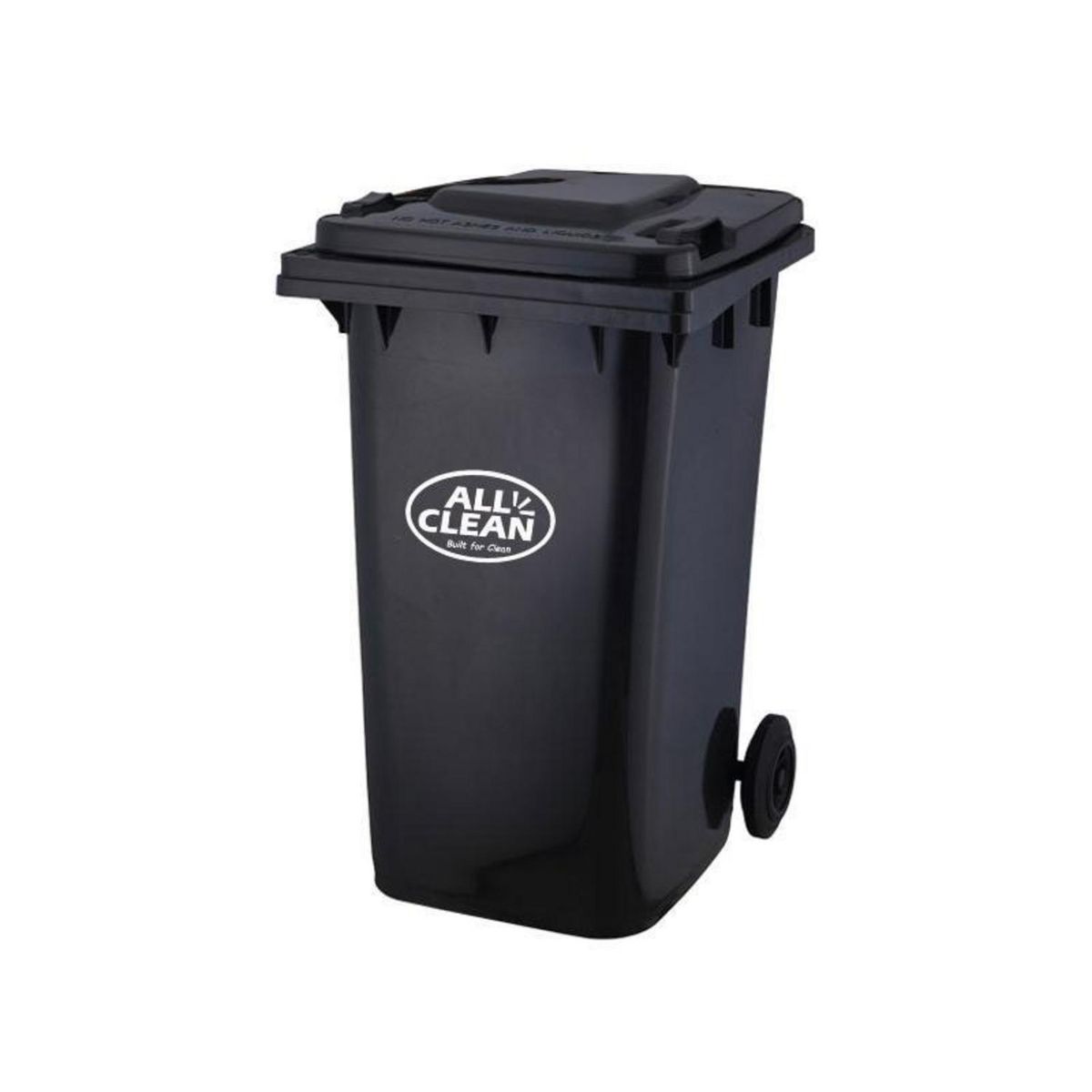 ALL CLEAN - Basurero All Clean 120 Litros Gris Oscuro Con Ruedas
