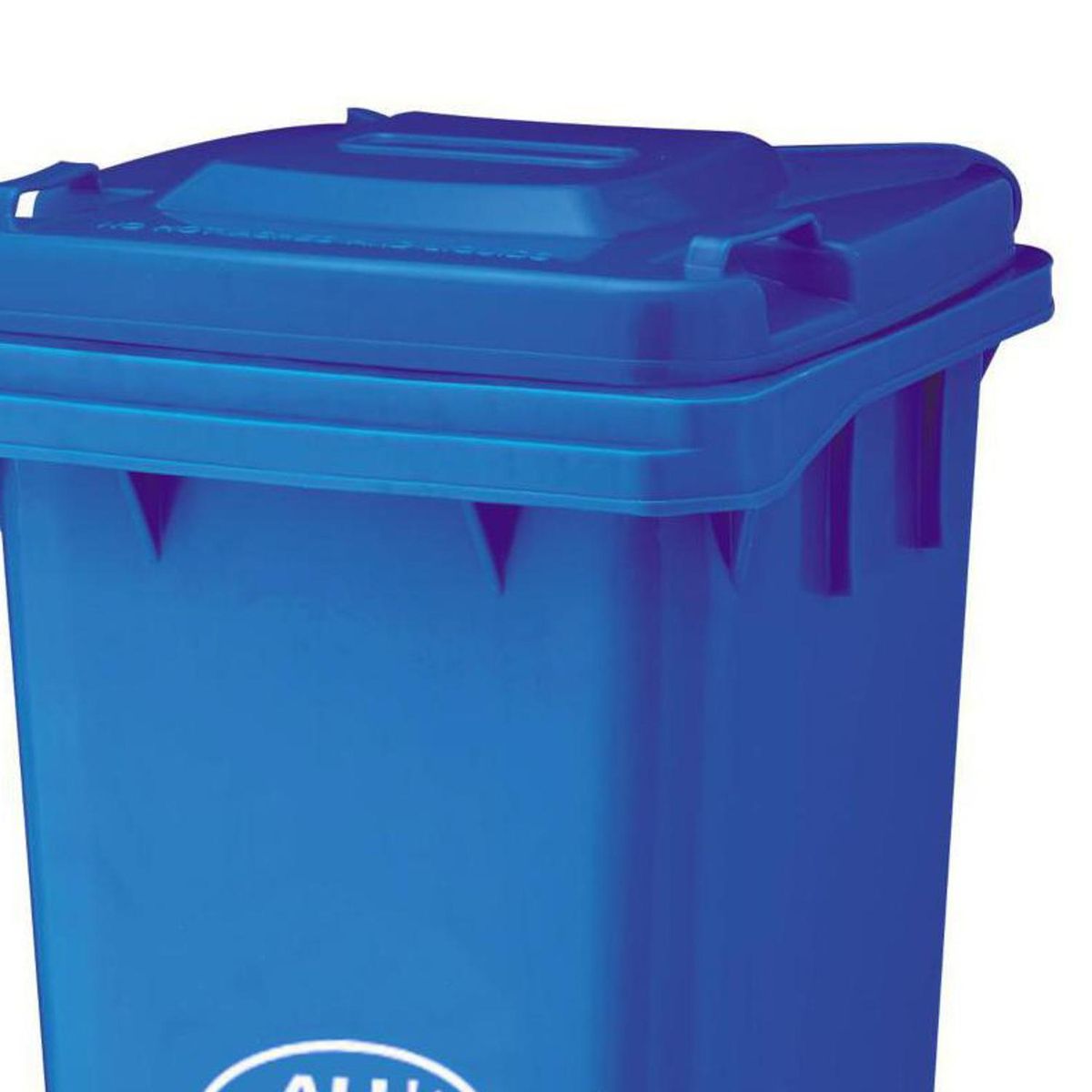 ALL CLEAN - Basurero All Clean 120 Litros Azul Con Tapa para Exterior