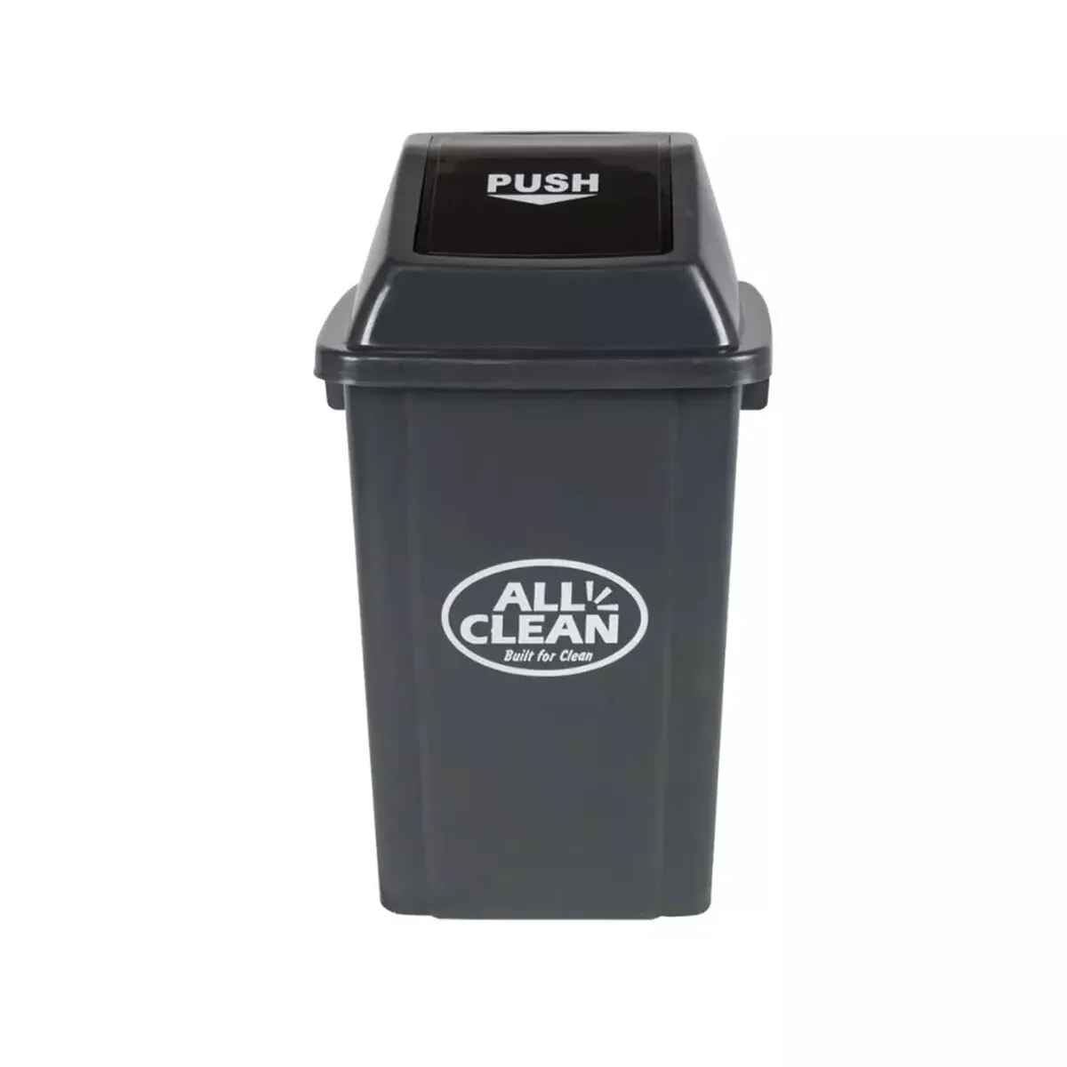 ALL CLEAN - Basurero 60 Litros PVC Gris Oscuro