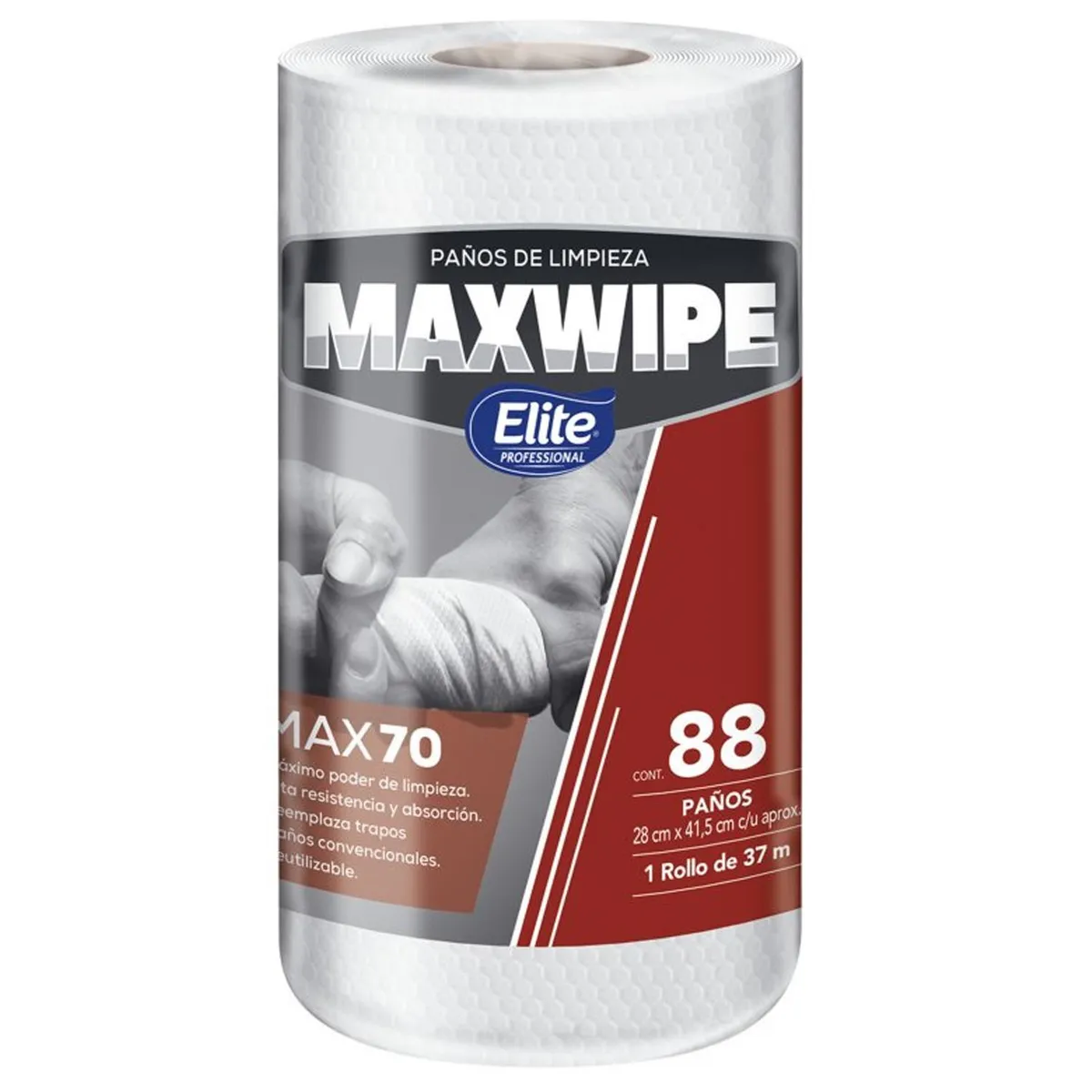 ELITE PROFESSIONAL - Paños de Limpieza Elite Professional Maxwipe Max70 88 Unidades