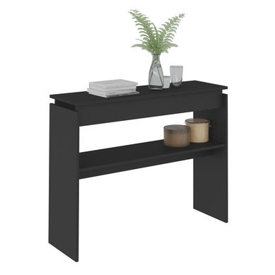 Mesa arrimo creta negro 30x78,5x100 cm.