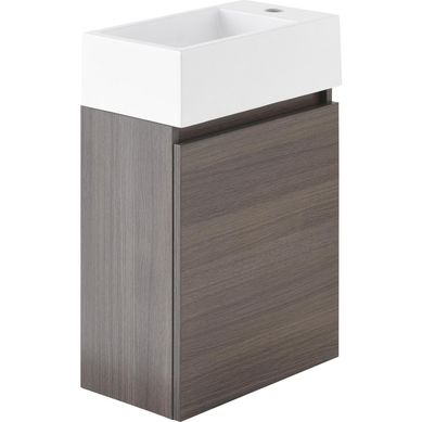 Mueble vanitorio gunnar 40x22x62 cm 1 puerta gris