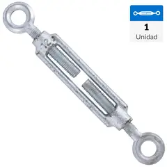 FIXSER - Tensor ojo-ojo 3/8" acero gris