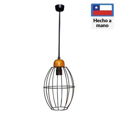 Lmpara colgante metal kaila negro 1 luz E27