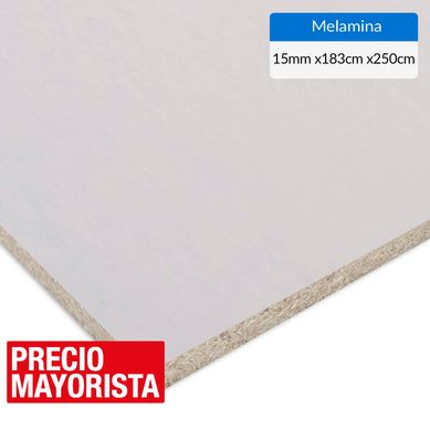 Melamina Blanca 15 mm 183 x 250 cm