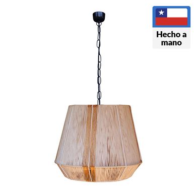 Lmpara colgante metal lior beige 1 luz E27