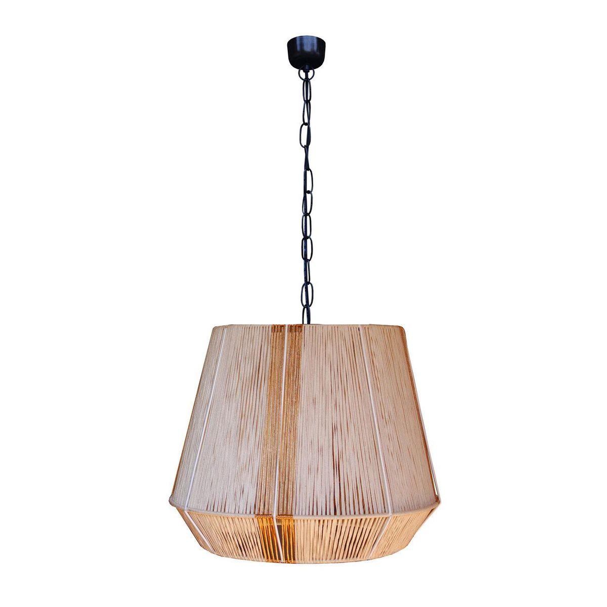 CAROLD STEVENS - Lámpara Colgante Lior 1 Luz Metal Café