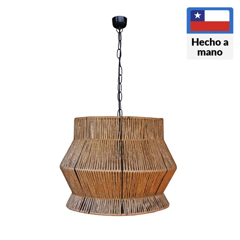CAROLD STEVENS - Lámpara Colgante Azaf 1 Luz Metal Café/Marrón 40 cm