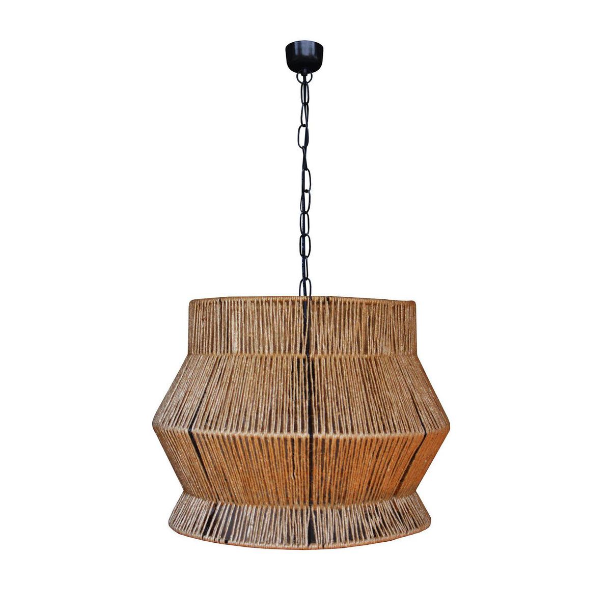 CAROLD STEVENS - Lámpara Colgante Azaf 1 Luz Metal Café