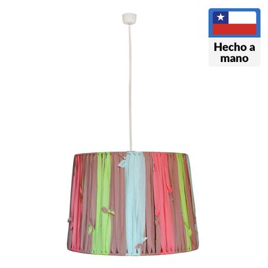 Lmpara colgante metal victoria multicolor 1 luz E27