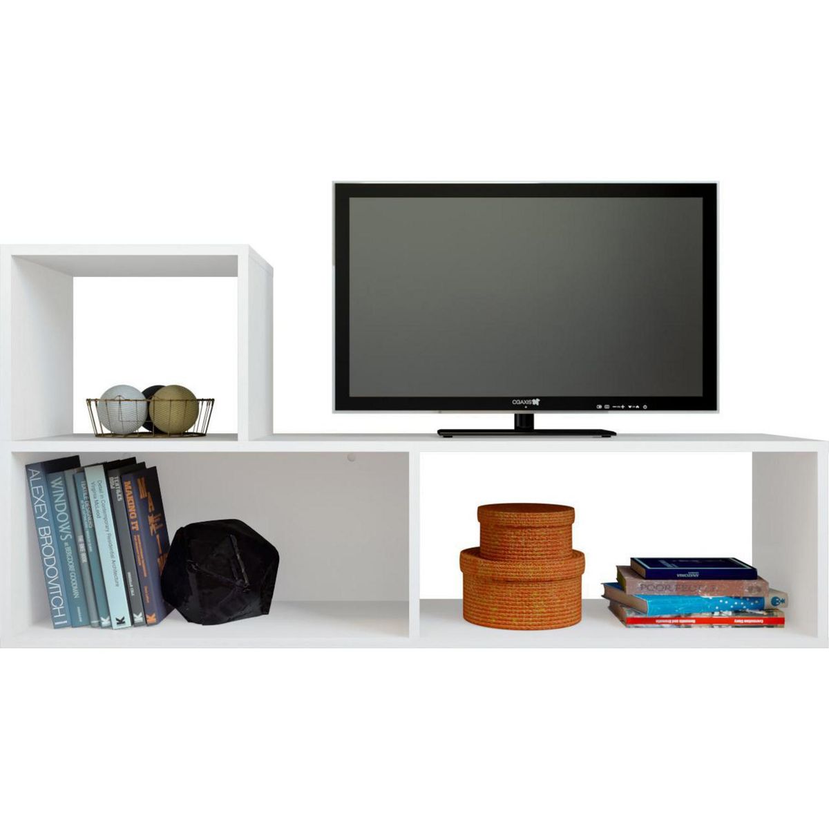 KIDSCOOL - Rack Córdoba MDF 4 Nivel(es) 120x59x30 cm Blanco