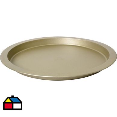 Molde pizza 32 cm non stick gold.