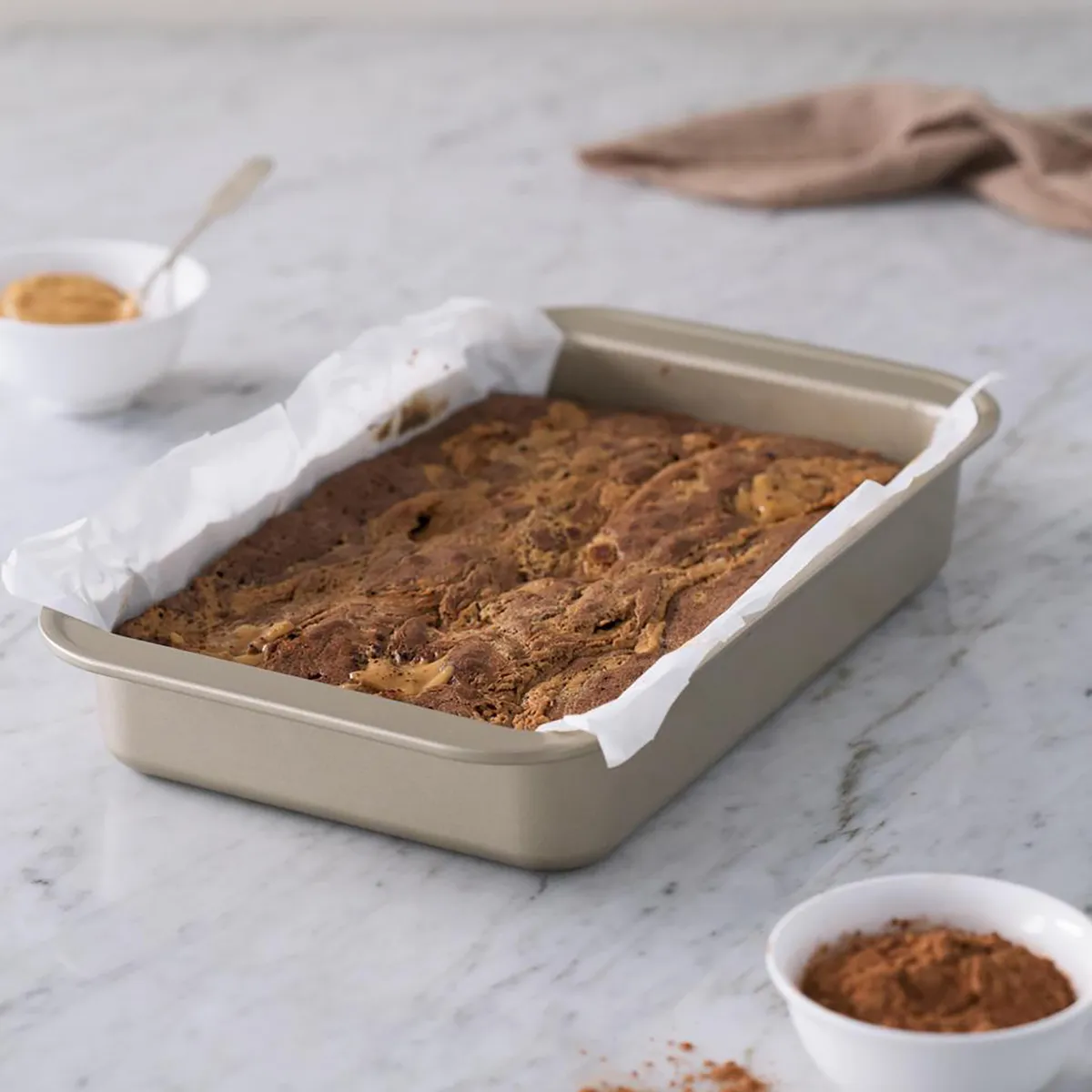 ILKO - Molde asadera 33x19 cm md non stick gold