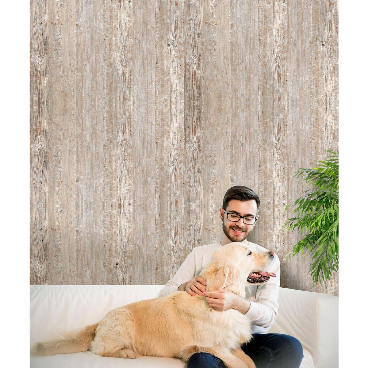 PIZARREÑO CEDRAL - Set 3 Fibrocemento Simplísima 6 mm 120x240 cm Madera Natural