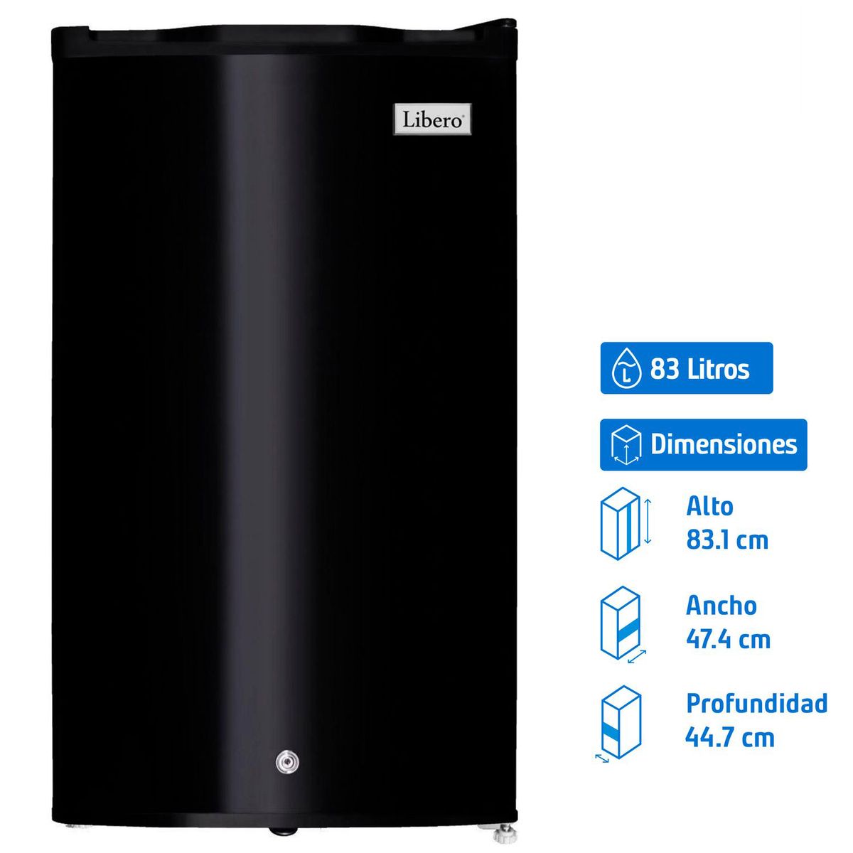 LIBERO - Frigobar Frigobar Frío Directo 83 Litros LFB-101N