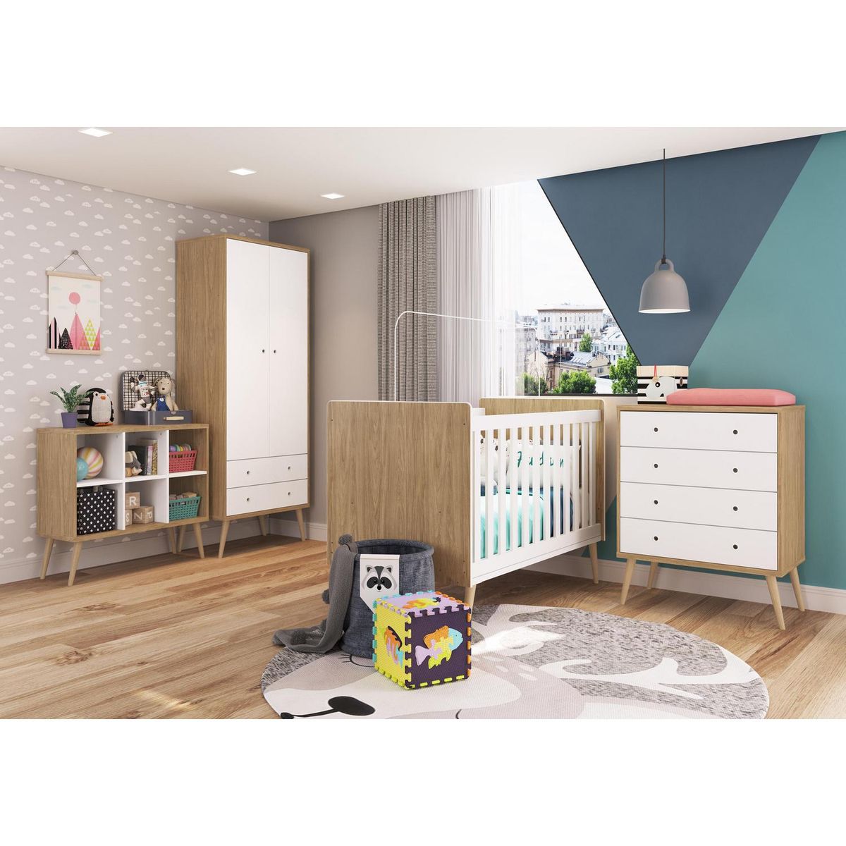 KIDSCOOL - Arrimo organizador retro café