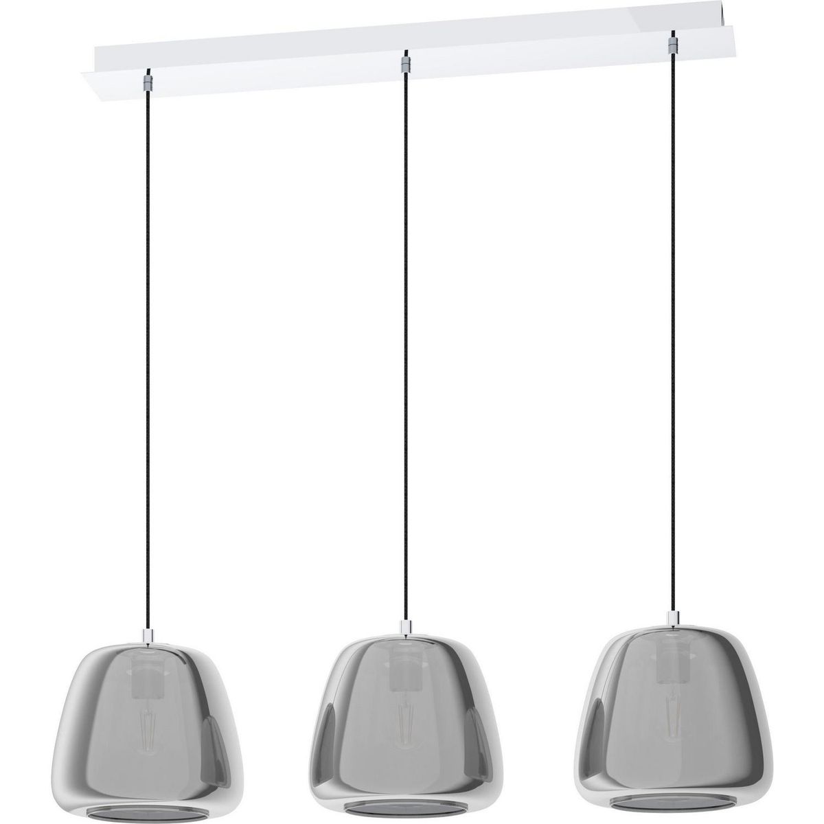 EGLO - Lámpara Colgante Albarino Acero Gris