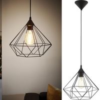 Lámpara Colgante Tarbes Plástico Negro